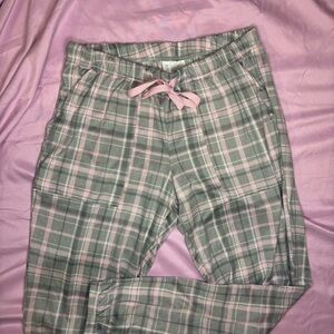 Jogger Gray and Pink Plaid Lounge Pants